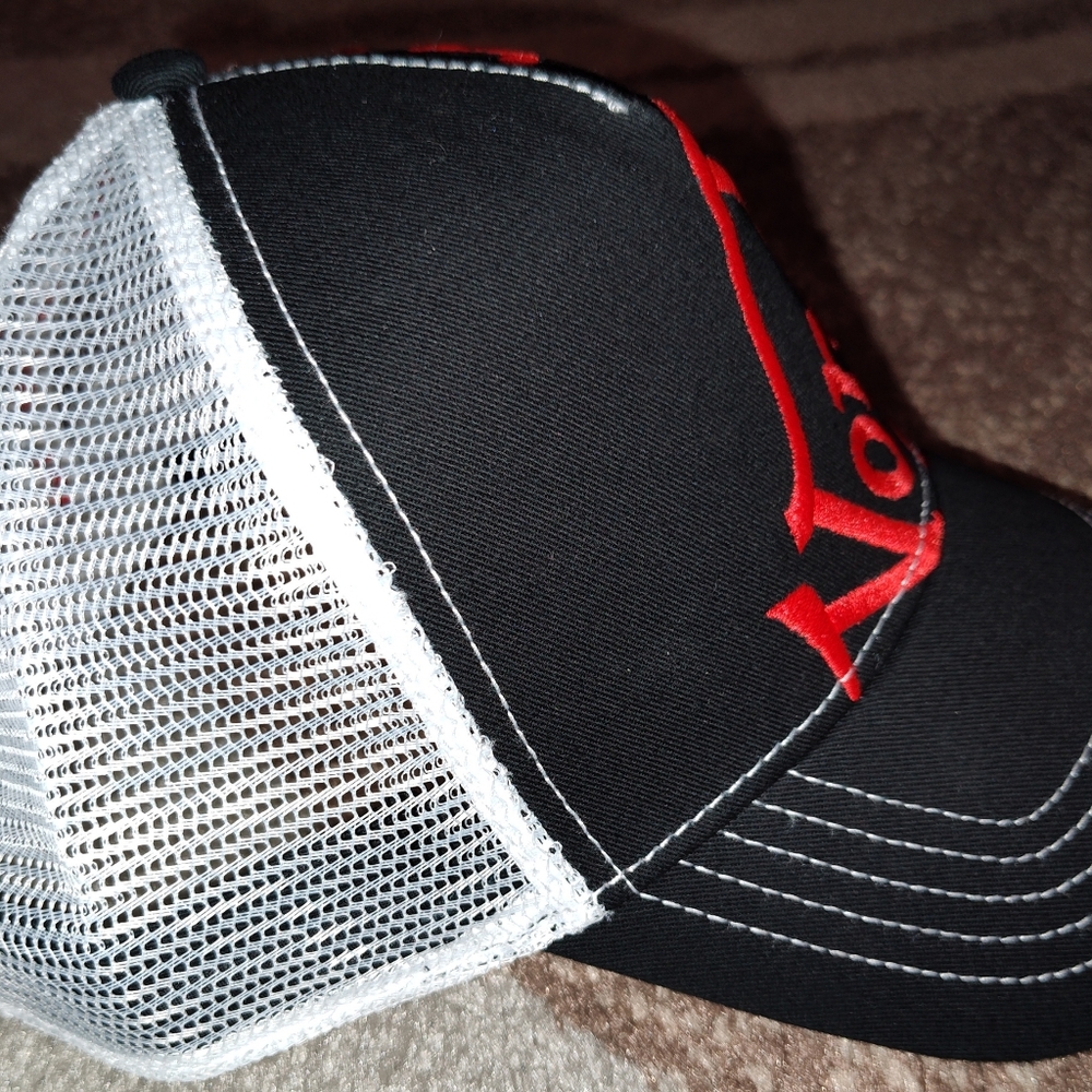 Von Dutch Black and White Trucker Cap with Red Embroidery - Picture 2 of 6